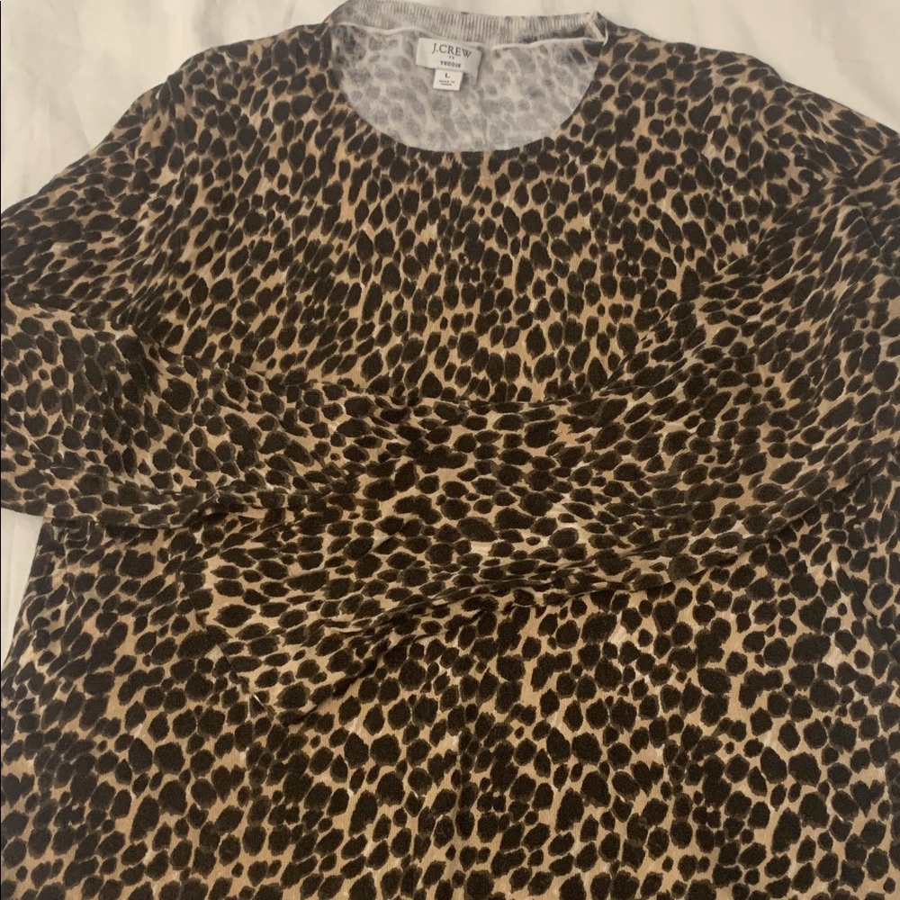 J. Crew Animal Print Pullover